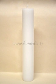 Lumânare stâlp D 6,4 cm x H 35/40/50/60 cm pentru Nuntă sau Botez