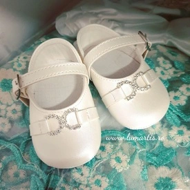 Pantofiori botez- Ivory