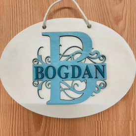 Plăcuță decor- nume copii - 014