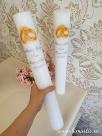 lumanari de nunta personalizate