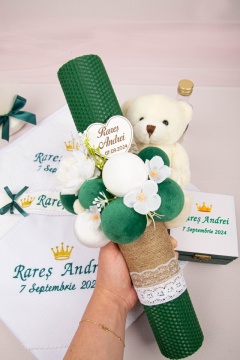 set botez coronita verde smarald