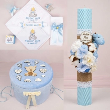 Trusou botez - Cufăr catifea - 804