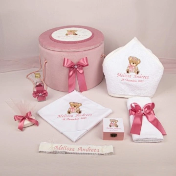 trusou botez ursulet roz pudra