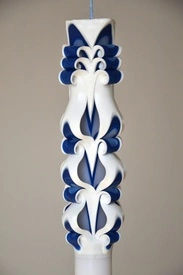 Lumanare de botez LB 709 D3,6 x 60cm Bleumarin