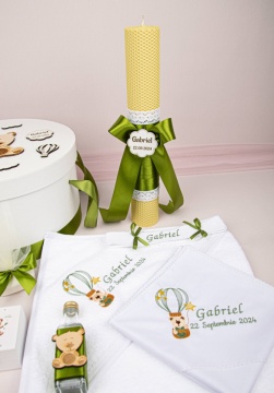 set botez cu ursulet in balon