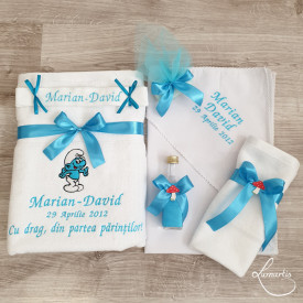 trusou botez cu strumfi