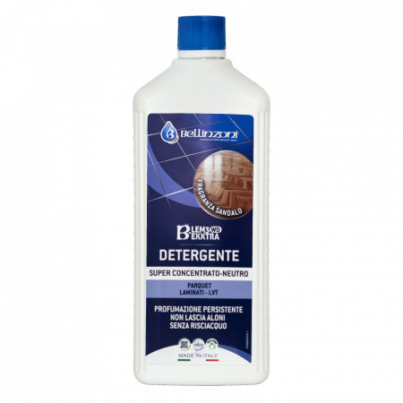Detergent extra concentrat pentru parchet, luminate, pH neutru, fara clatire LVT Bellinzoni B-LEM3 EXXTRA WD