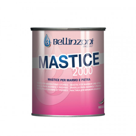 Mastic TRANSPARENT SOLID pentru lipit marmura, granit, travertin, mozaic, onix, piatra Bellinzoni 2000, 1 Kg, catalizator inclus