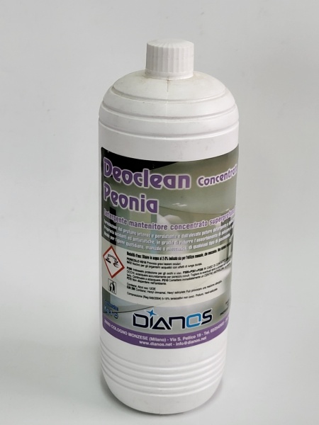 DETERGENT super concentrat parfumat pentru pardoseli DEOCLEAN aroma PEONIA DIANOS