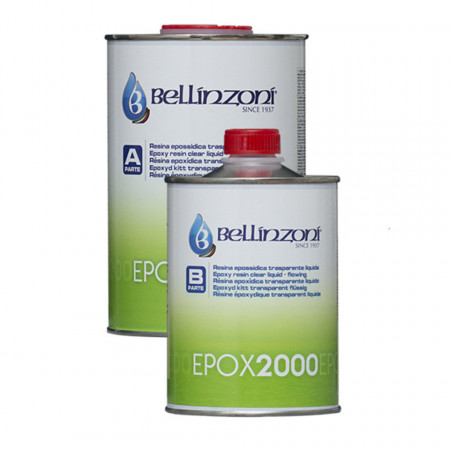 Mastic EPOX 2000 TRANSPARENT LICHID Kg 1,6 catalizator inclus