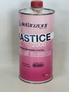 Mastic TRANSPARENT LICHID pentru chituit travertin, marmura, granit, onix, piatra Bellinzoni 2000, 750 ml, catalizator inclus