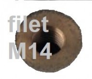 PIETRE ABRAZIVE TIP OALA (ceasca) 85/75x50 cu prindere M14 - Img 2