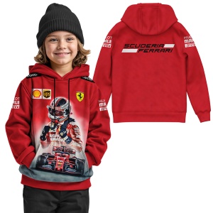 Hanorac copii Charles Leclerc Ferrari F1 D038