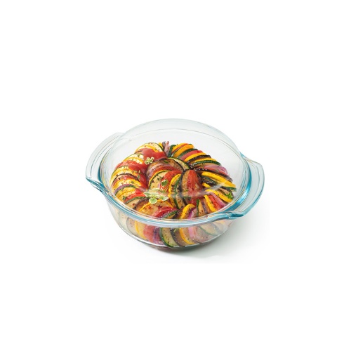 Vas termorezistent rotund cu capac Termisil 1.7 L