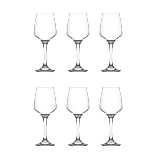 Set 6 pahare vin rosu Lav Lal 330 ml