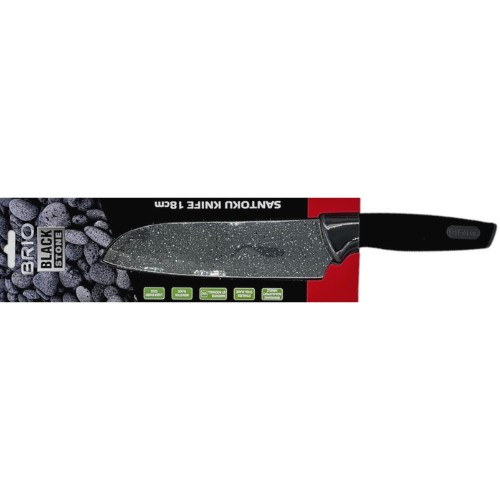 Cutit santoku Brio Black Stone 18 cm