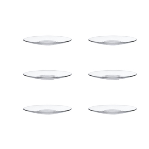 Set 6 farfurii sticla 14 cm