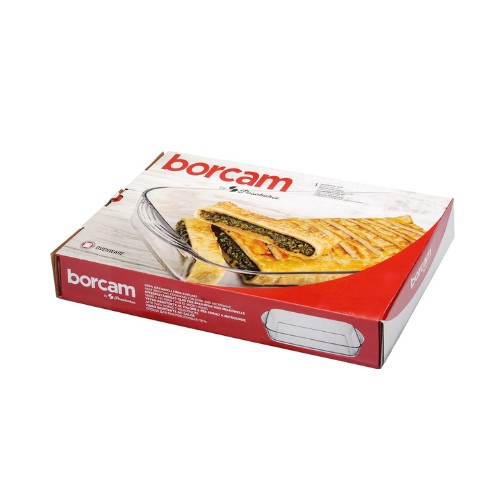 Vas termorezistent dreptunghiular Borcam 3.85 L