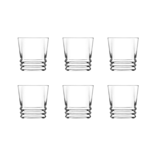 Set 6 pahare whiskey Lav Elegan 80 ml