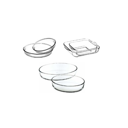 Set 6 vase termorezistente Borcam 2.25L/1.95L/1.72L/1.45 L