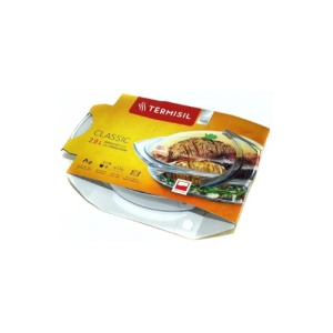 Vas termorezistent oval cu capac Termisil 2.9 L - Img 2