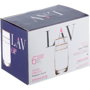 Set 6 pahare Lav Sultan Adora Gold 390 ml - Img 2