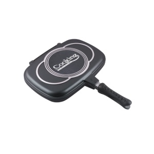 Tigaie Dubla Cooking by Heinner Dark Line – 36cm x 24cm x 7.5cm - Img 3