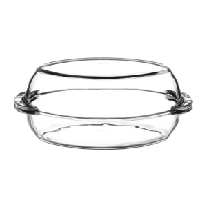 Vas termorezistent oval cu capac Borcam 2.25 L/2.25 L - Img 2