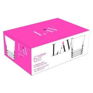 Set 6 pahare Lav Elegan 315 ml - Img 2