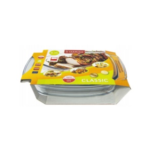 Vas termorezistent dreptunghiular cu capac Termisil 4.1 L - Img 2