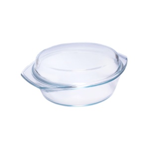 Vas termorezistent rotund cu capac Termisil 1.0 L - Img 2