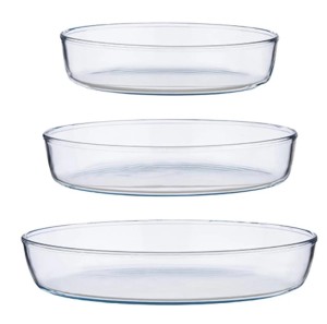 Set 3 vase termorezistente ovale Borcam 3.2L/2.36L/1.55 L - Img 1