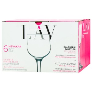 Set 6 pahare vin alb Lav Nevakar 200 ml - Img 2