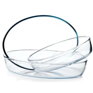 Set 3 vase termorezistente ovale Borcam 3.2L/2.36L/1.55 L - Img 2