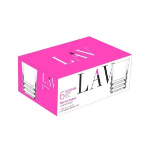 Set 6 pahare whiskey Lav Elegan 80 ml - Img 2