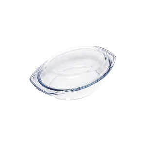 Vas termorezistent oval cu capac Termisil 2.9 L - Img 1