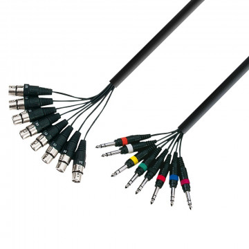 Adam Hall 3Star Multicore 8 x XLR-TRS 5m - Multicore