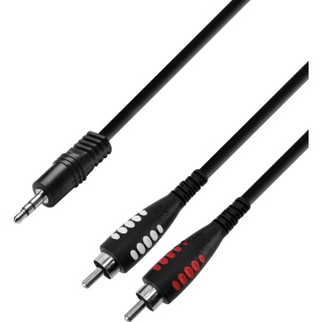 Adam Hall 3Star TRS3.5-2RCA 6m - Cablu adaptor Y Jack 3.5 mm / 2 x RCA