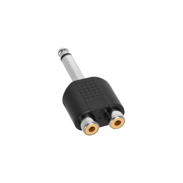 Adam Hall 4 STAR AY RF2 JM2 - Adaptor Y 2 x RCA mama - Jack 6.3 mm tata TS - Img 7