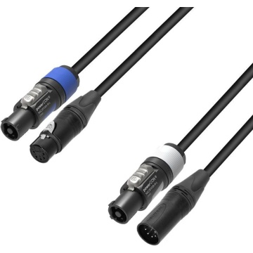Adam Hall 5 STAR H PCON 5D 1000 10m - Cablu hibrid DMX si Alimentare Powercon