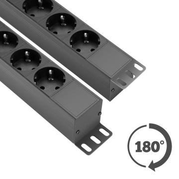 Adam Hall 87471 T - Prelungitor rack 1U cu 8 prize - Img 6