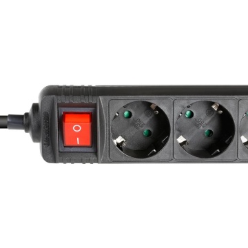 Adam Hall PDU 6S 1.4m - Prelungitor Schuko 6 prize cu intrerupator - Img 2