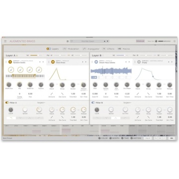 Arturia Augmented BRASS - Plugin instrumente de suflat din alama cu sampling sinteza MPE si 300+ preseturi - Img 3