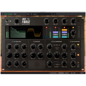 Arturia Bus FORCE - Plugin multi-efect stereo cu procesare paralela EQ compresie saturatie si clipping - Img 2