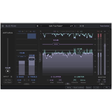 Arturia Bus PEAK - Plugin audio limiter cu clipper True Peak si control tonal - Img 4
