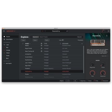 Arturia Memory V - Plugin sintetizator virtual polifonic analog cu 3 oscilatoare Poly 6/12 MPE - Img 9