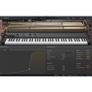 Arturia Stage-73 V2 - Plugin pian electric cu modelare fizica 7 moduri efecte si amplificatoare