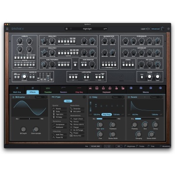 Arturia Synthx V - Plugin sintetizator virtual analog bi-timbral cu 16 voci Multi-Arp MPE si 240 preseturi