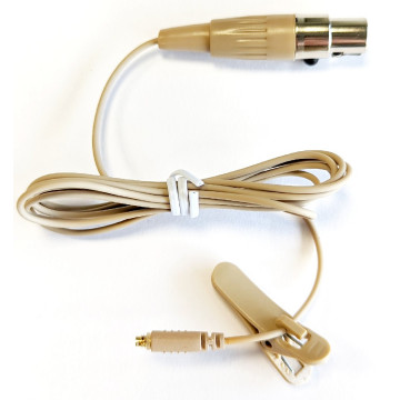 Audac 4-Pin Mini XLR - Beige - Cablu Lavaliera Pentru Sistem Wireless
