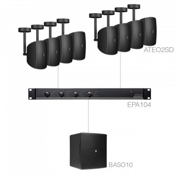Audac SUBLI2.9EC/B - Sistem complet pentru instalatii audio fixe